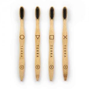 Bamboo Tooth Brush - Adult Black